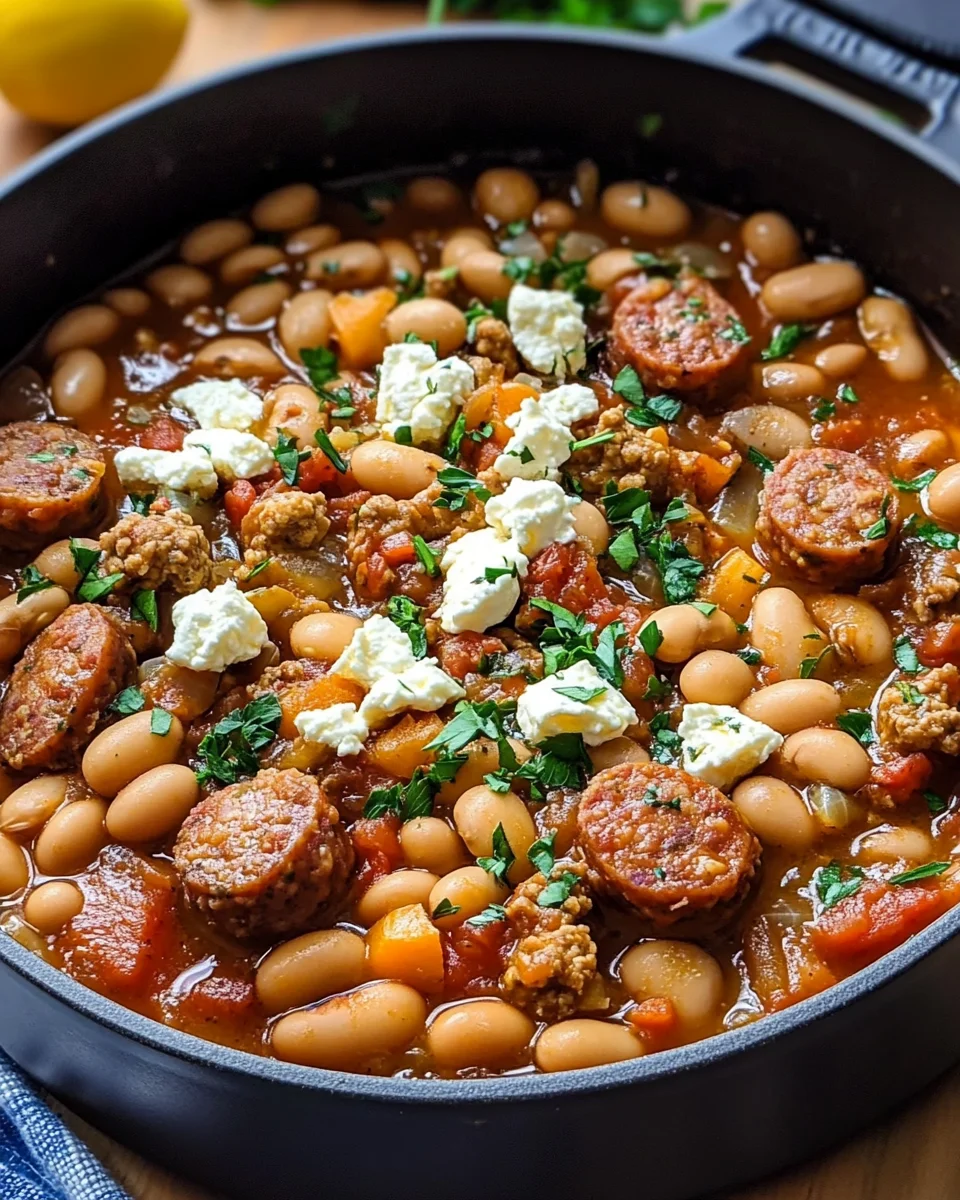 Greek Sausage and Beans