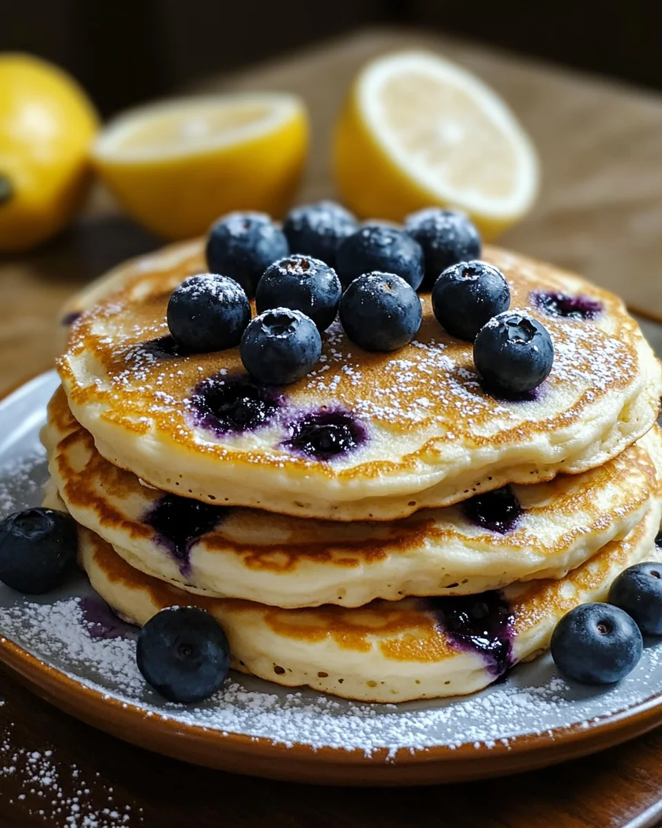 Blueberry Lemon Ricotta Pancakes