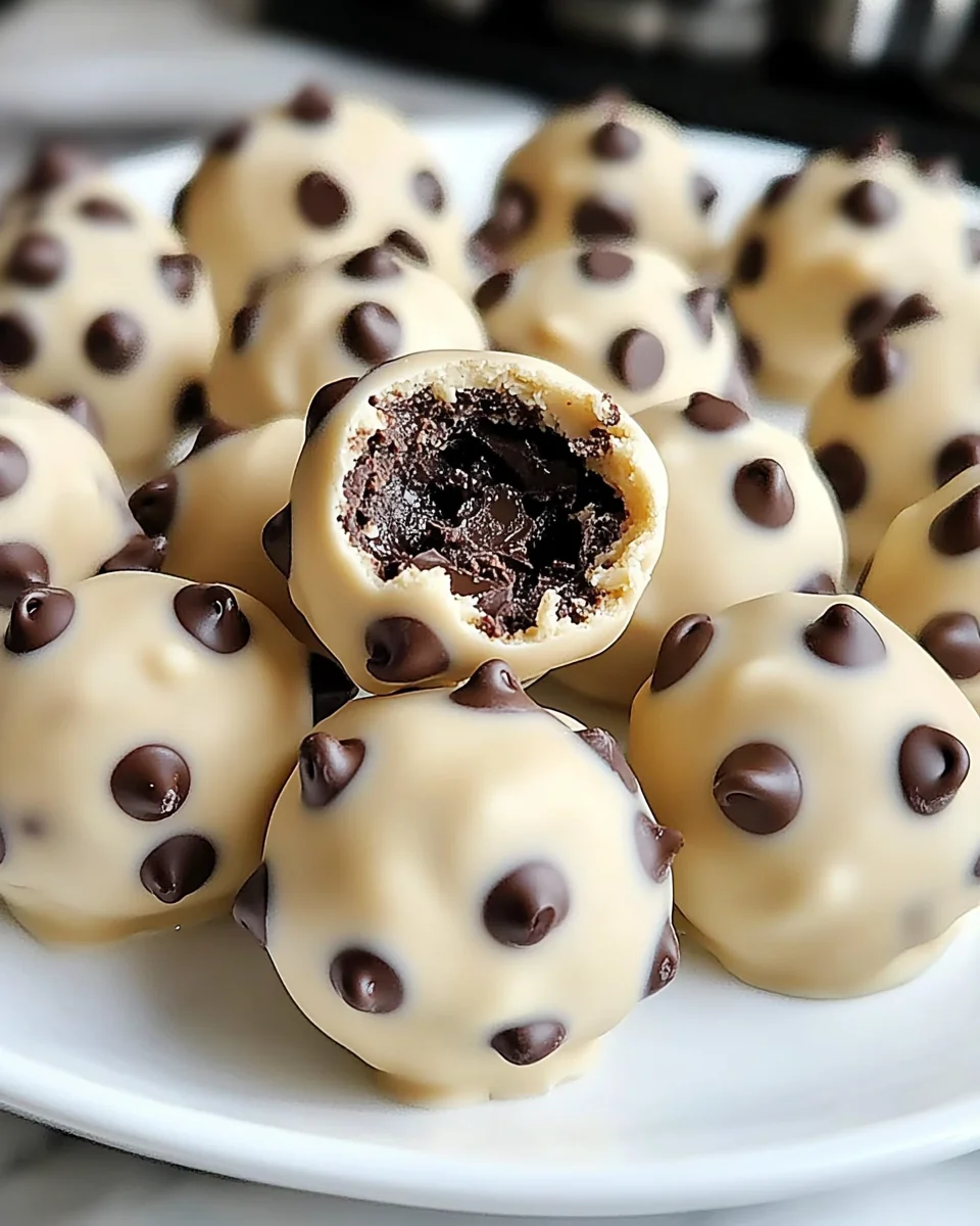 Chocolate Chip Cookie Dough Truffles