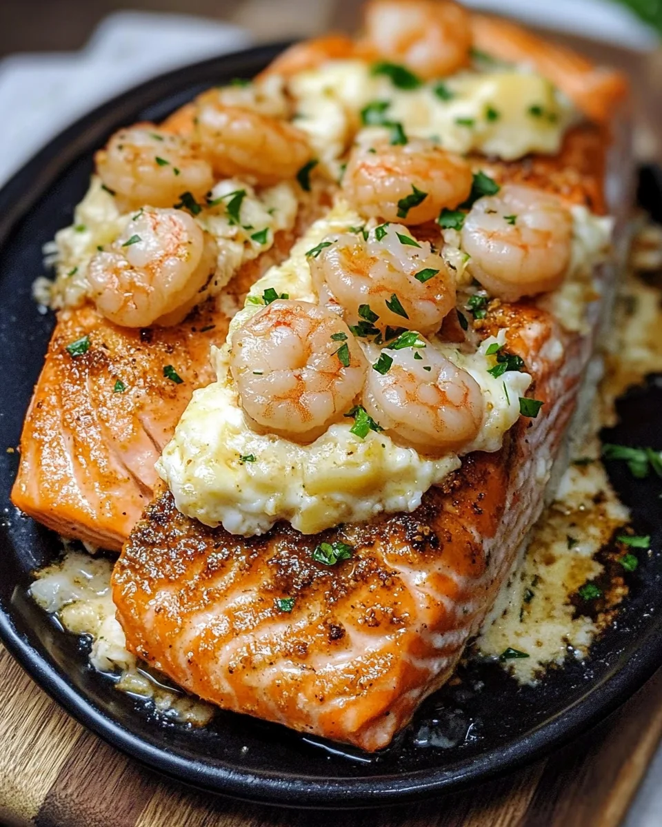Seafood-Stuffed Salmon