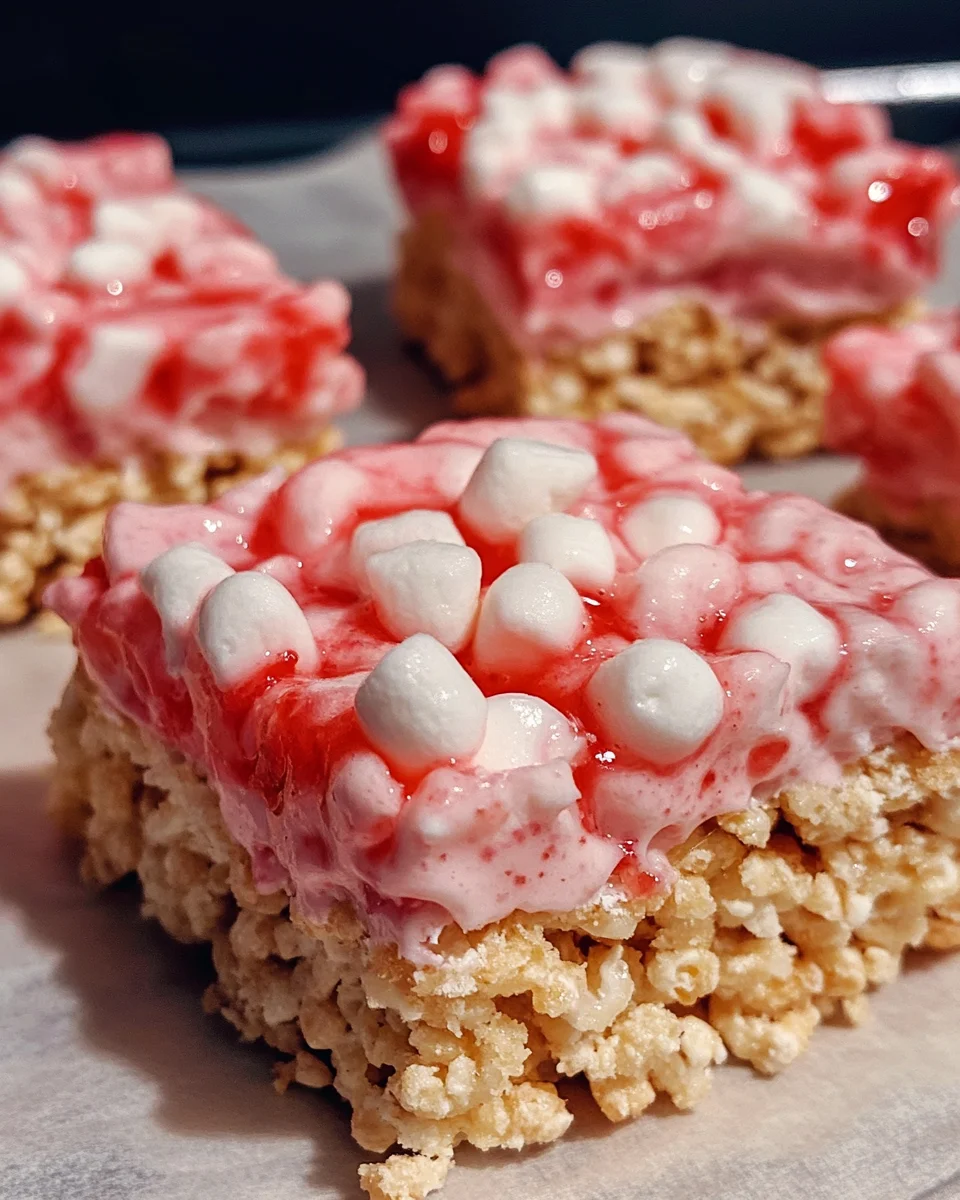 Strawberry Crunch Rice Krispie Treats