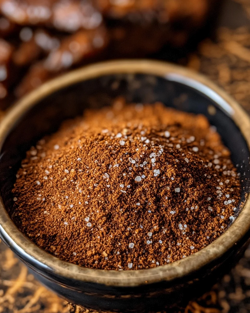 Cocoa chipotle BBQ rub