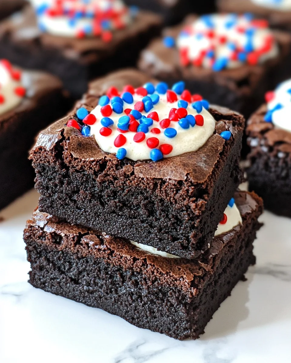 4th of July Brownies