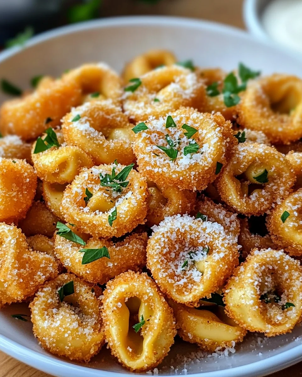 Crispy Parmesan Fried Tortellini