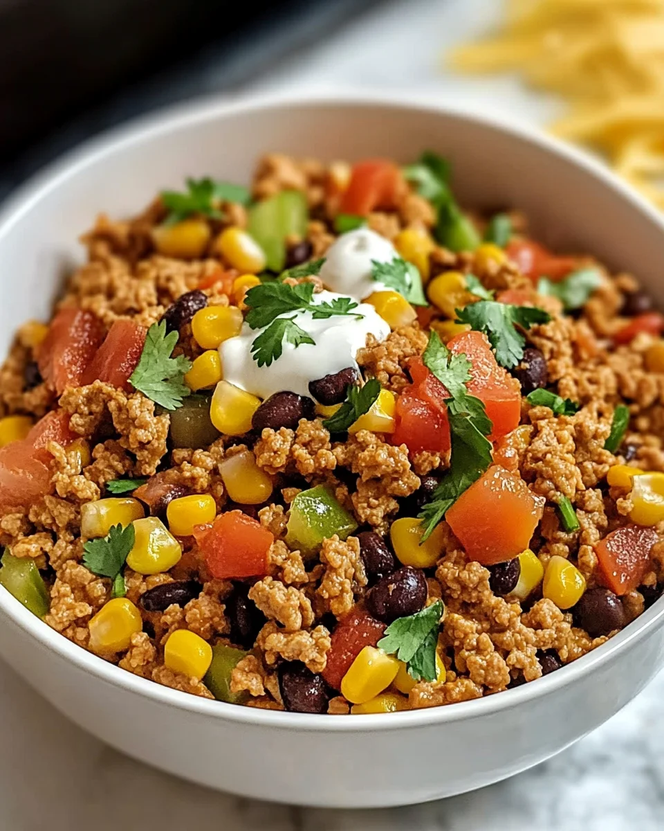 Ground Turkey Taco Skillet