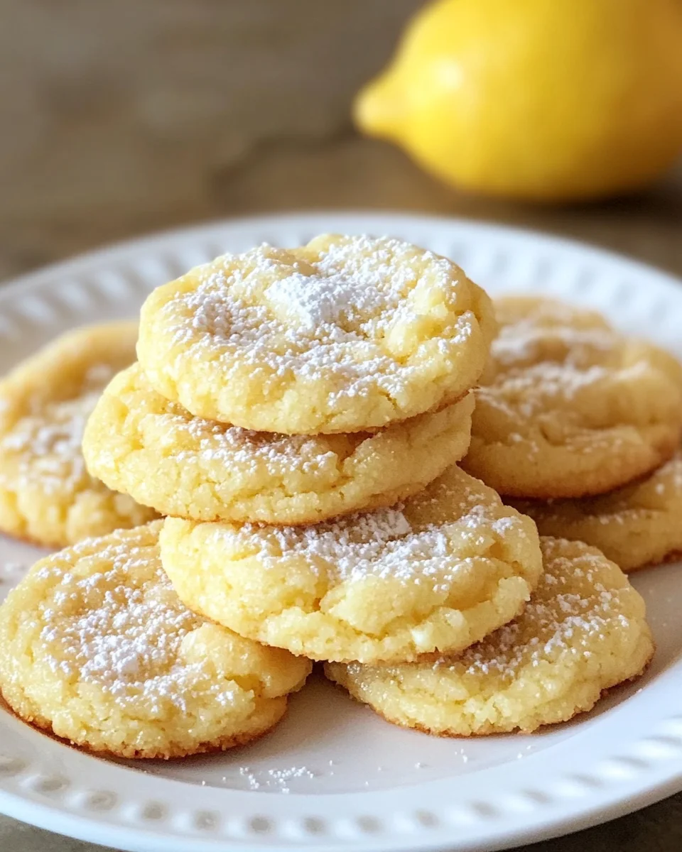 Lemon Gooey Butter Cookies