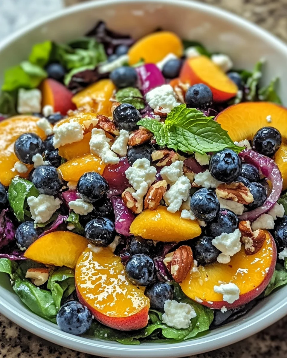 Blueberry Peach Feta Salad: A Refreshing Summer Delight!