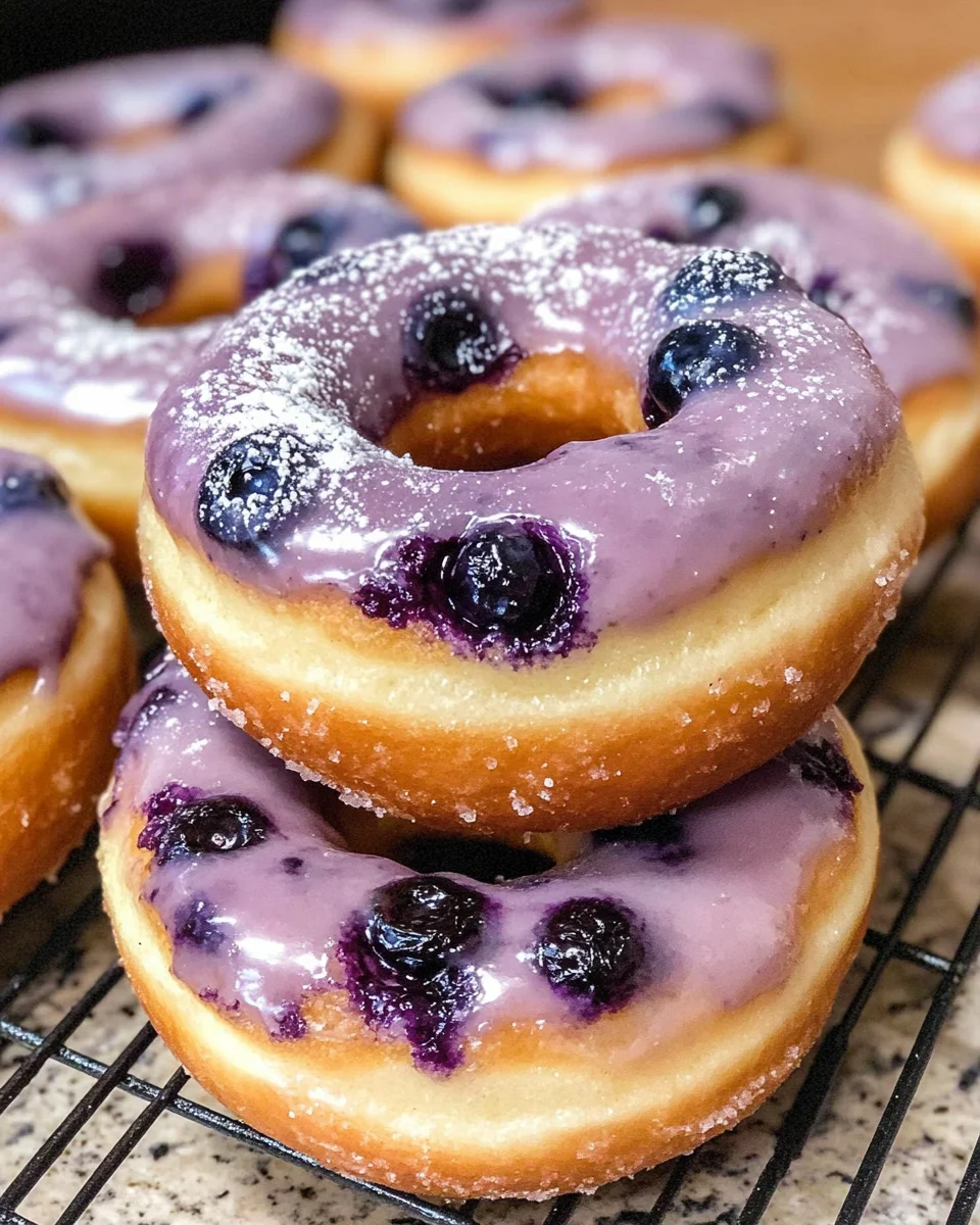 Baked Blueberry Donuts