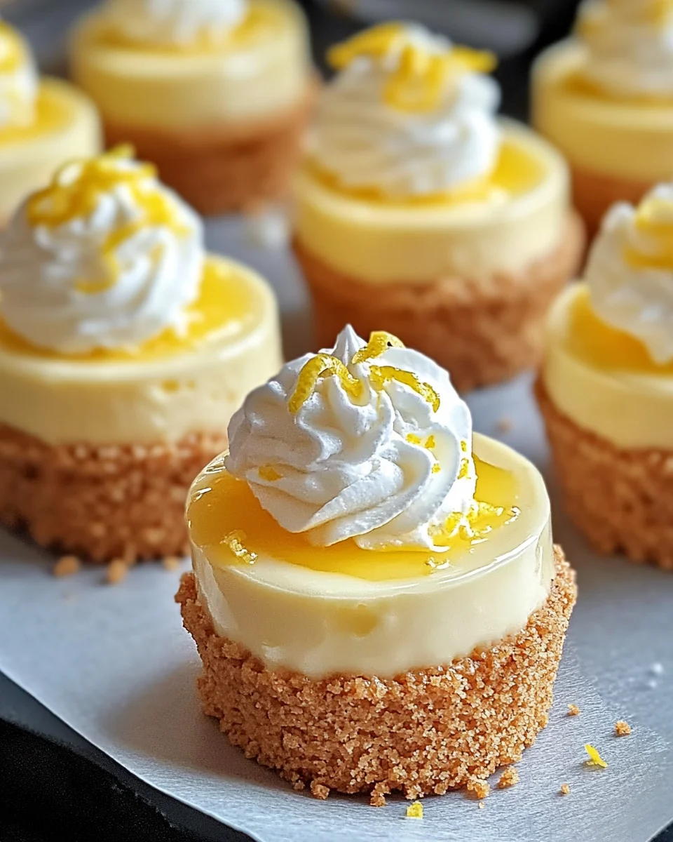 Mini Lemon Cheesecakes