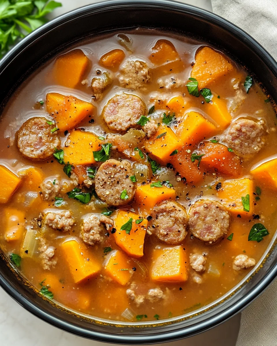 Sausage And Sweet Potato Soup