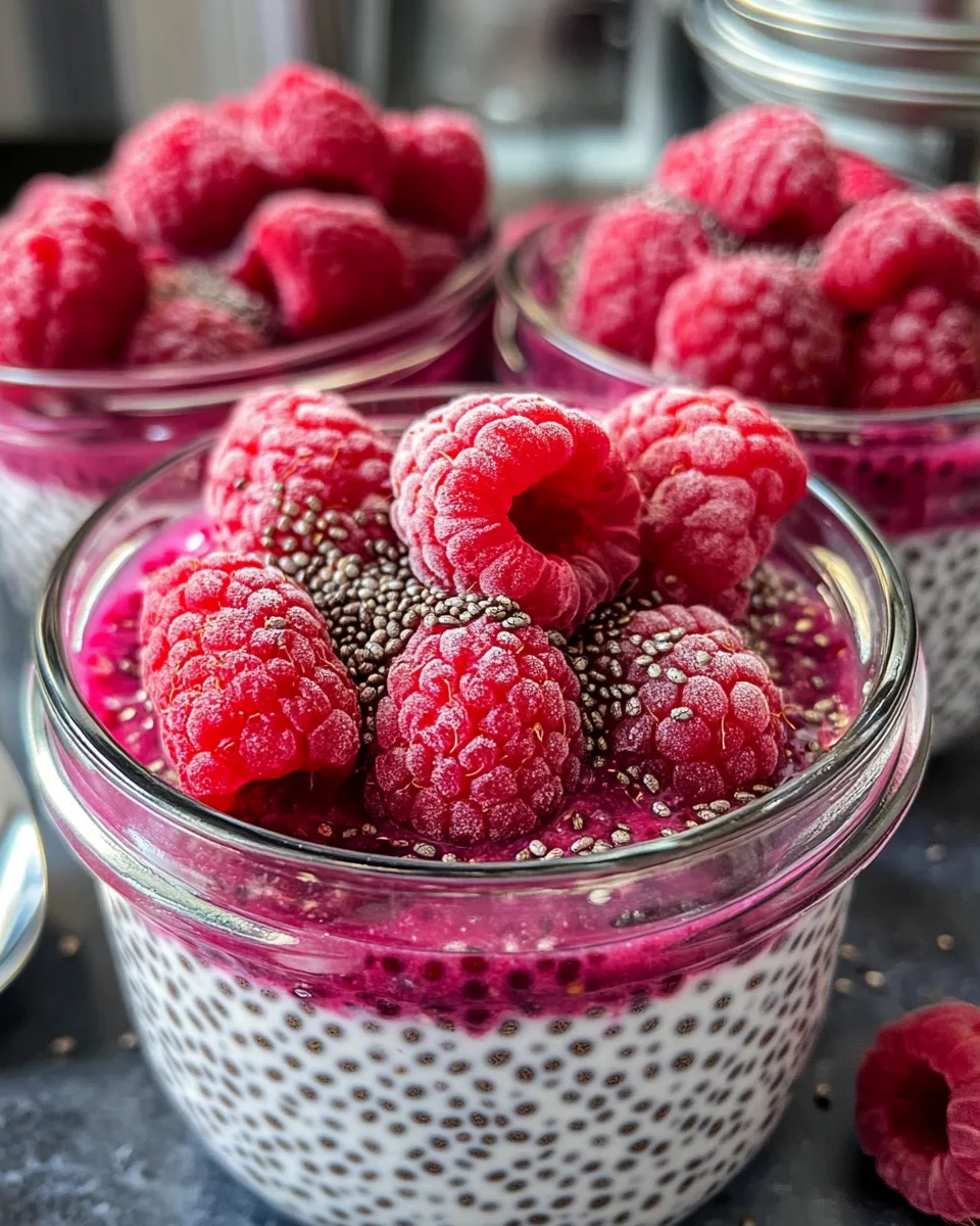 Vegan Raspberry Chia Pudding