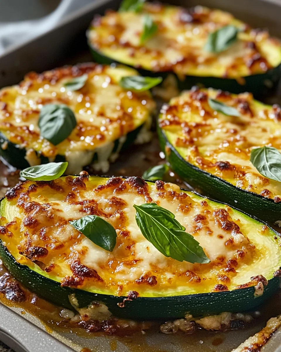 Tender Cheesy Zucchini Steaks