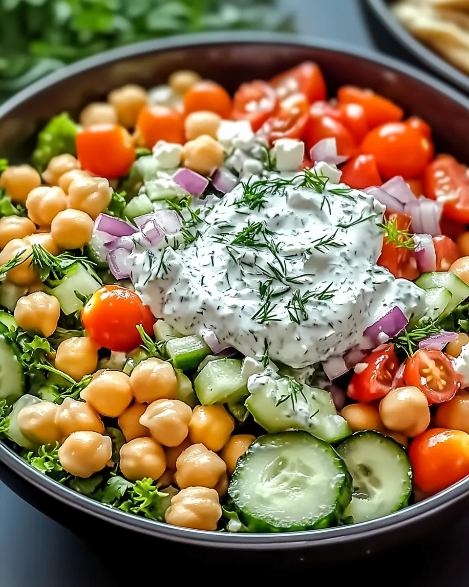 Tzatziki Chickpea Salad