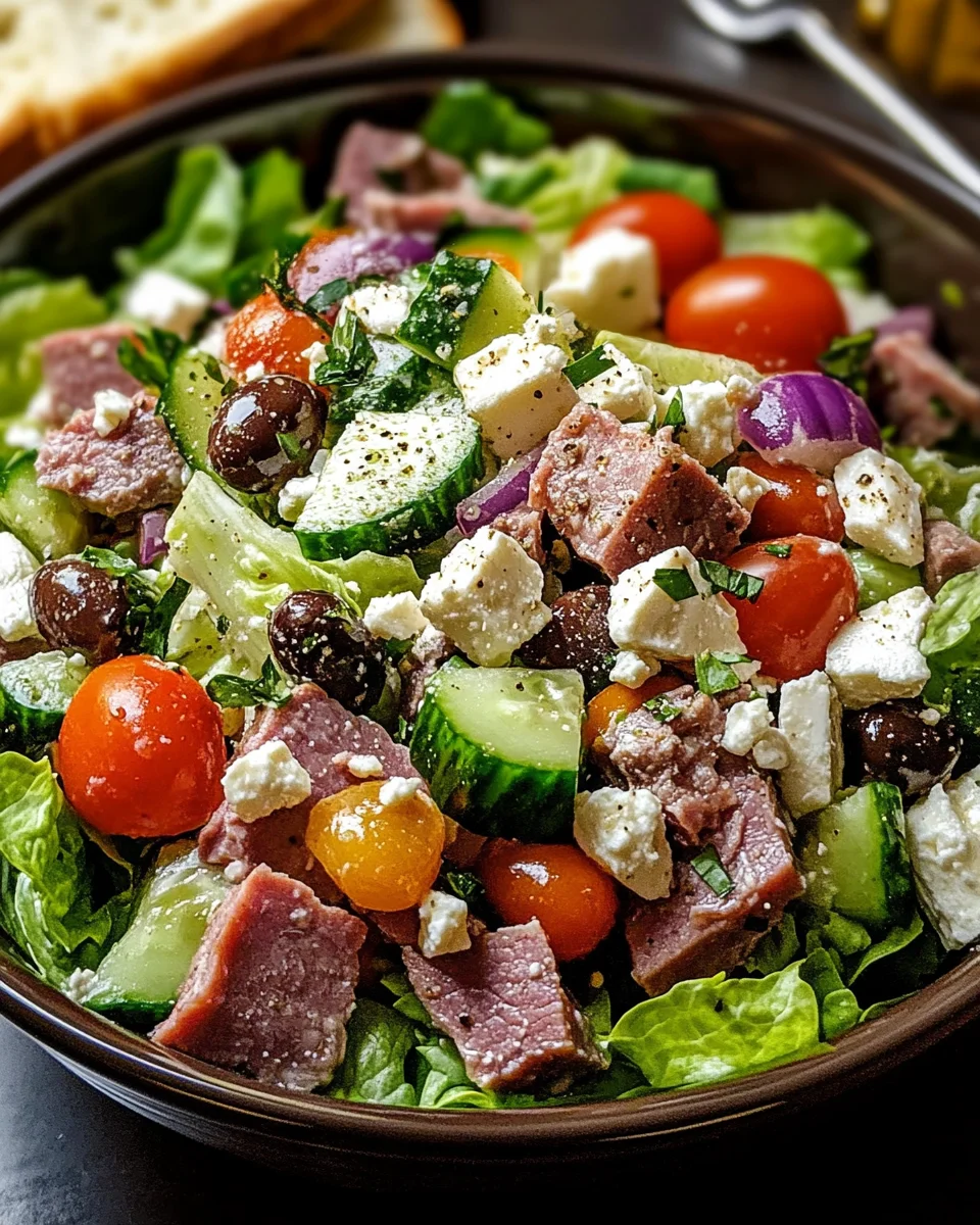 Greek Salad with Meat