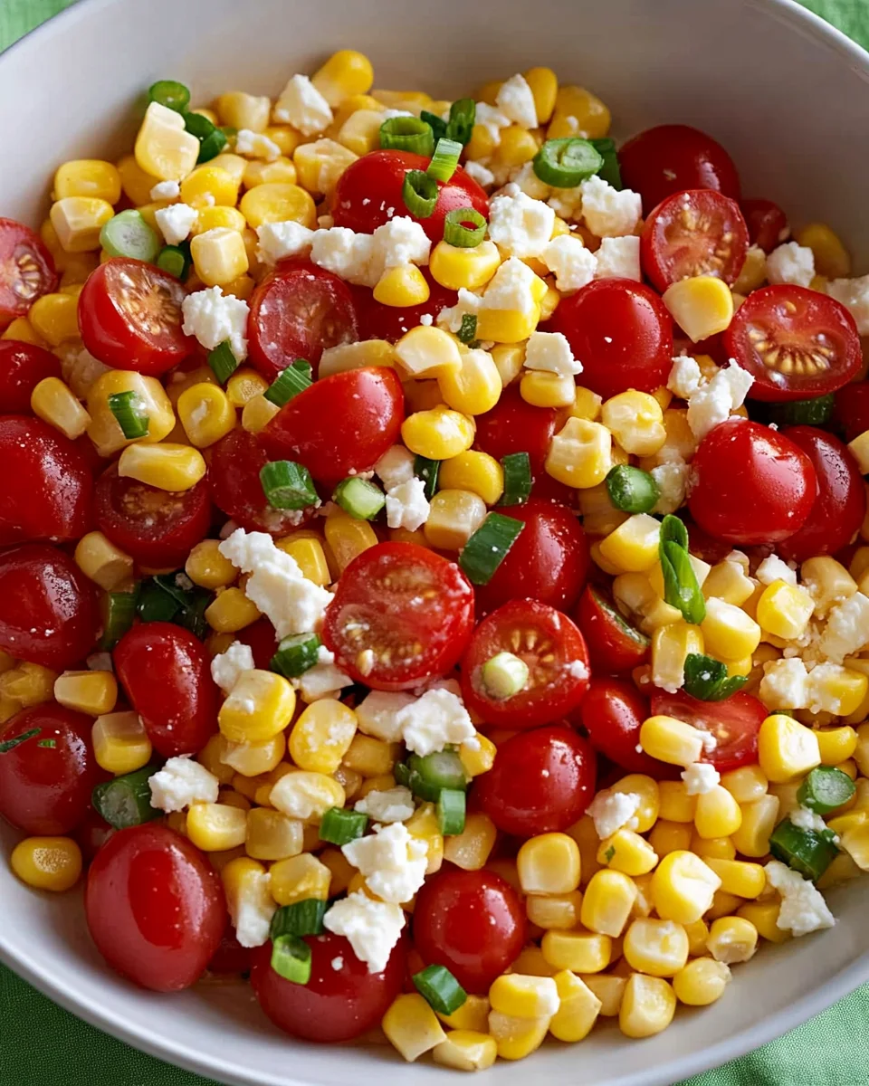 Corn, Tomato, and Feta Salad