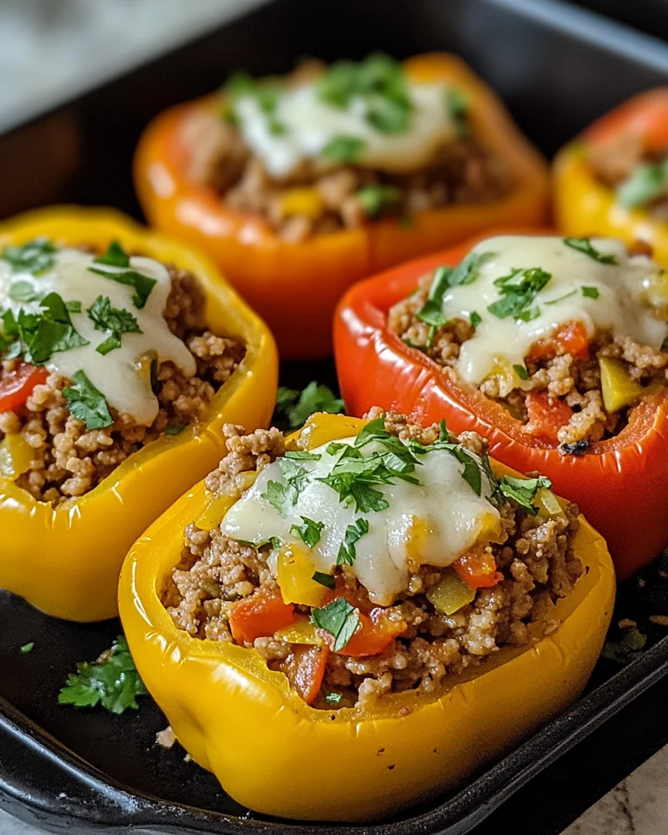 Ground Turkey Stuffed Peppers: A Flavorful Delight!