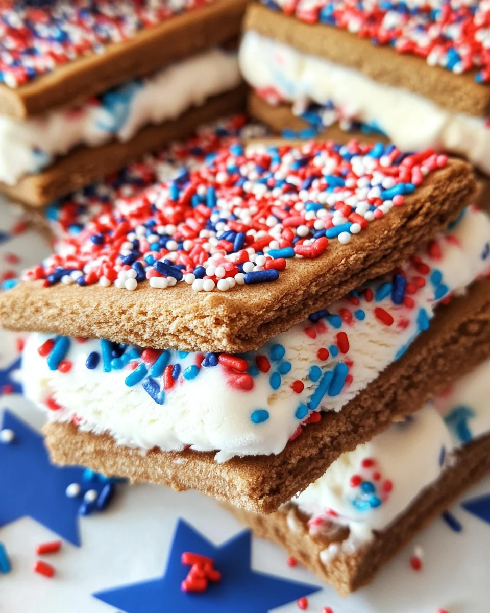 4th of July Ice Cream Sandwiches