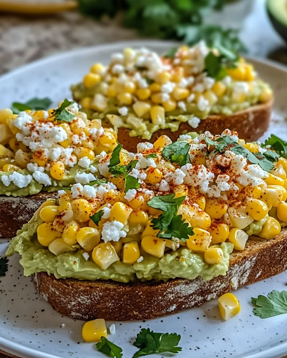 Mexican Street Corn Avocado Toast