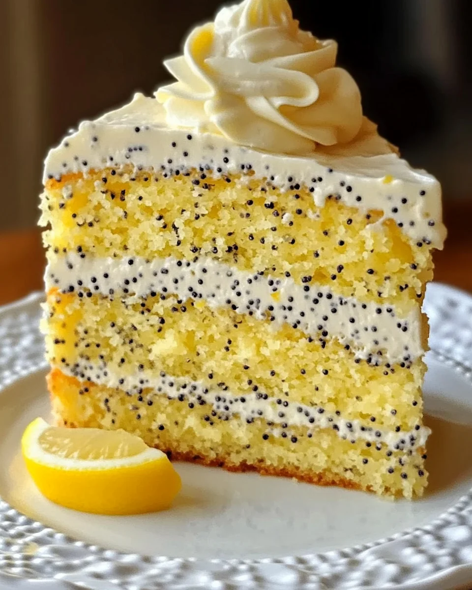 Homemade Lemon Poppy Seed Cake