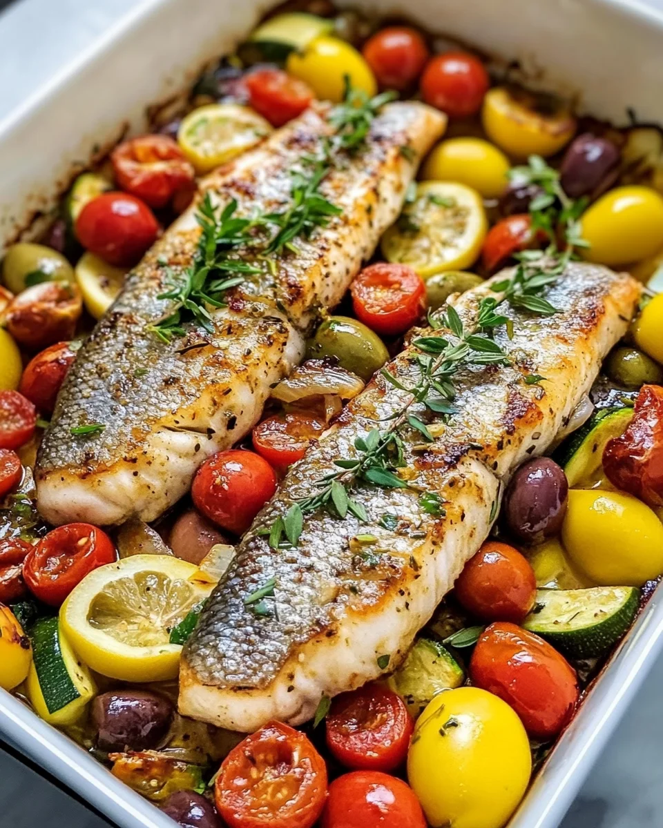 Mediterranean Baked Fish