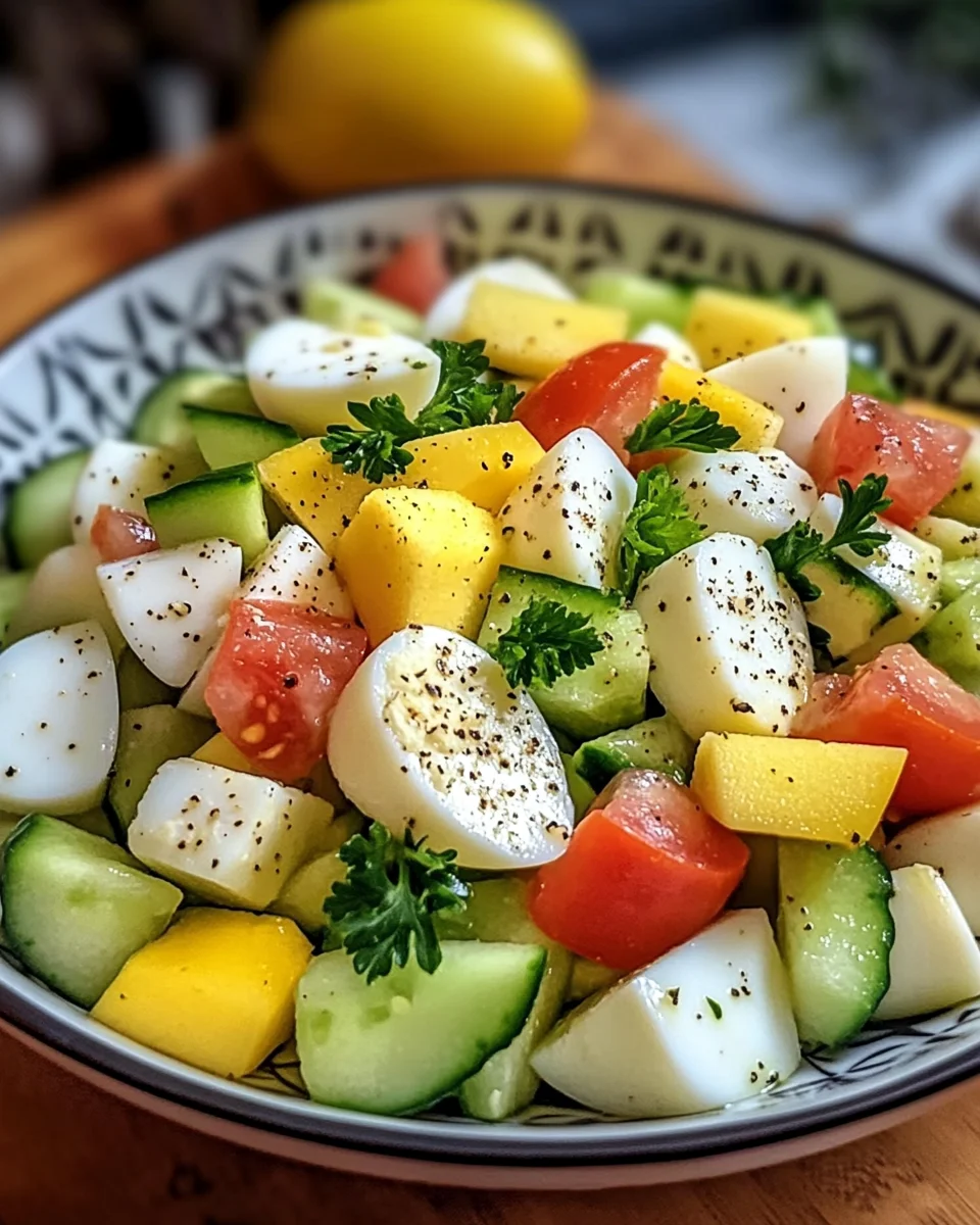 Crisp & Creamy Cucumber Apple Egg Salad
