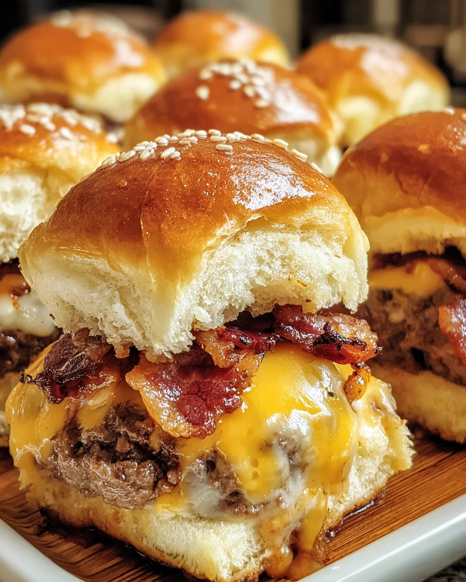 Bacon Cheeseburger Sliders