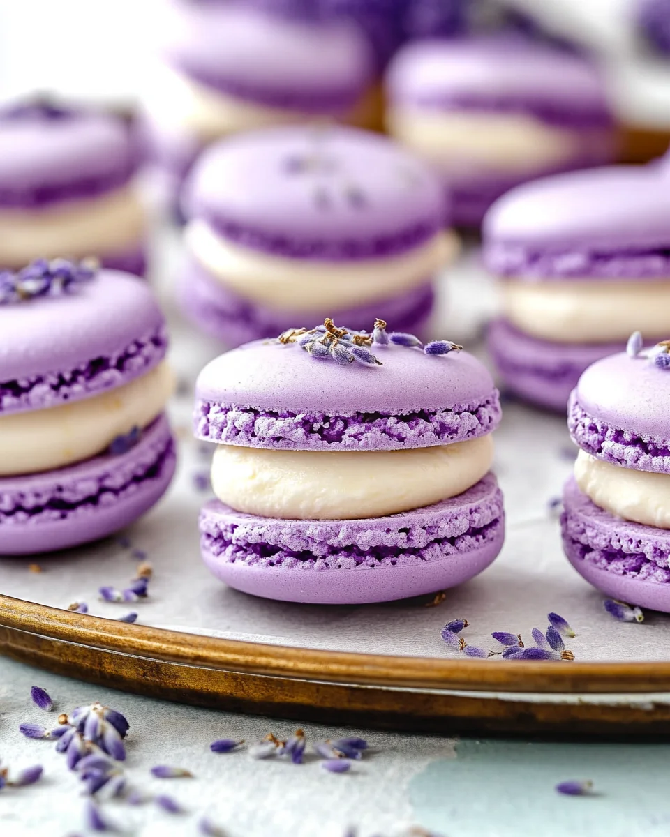 Lavender Macarons