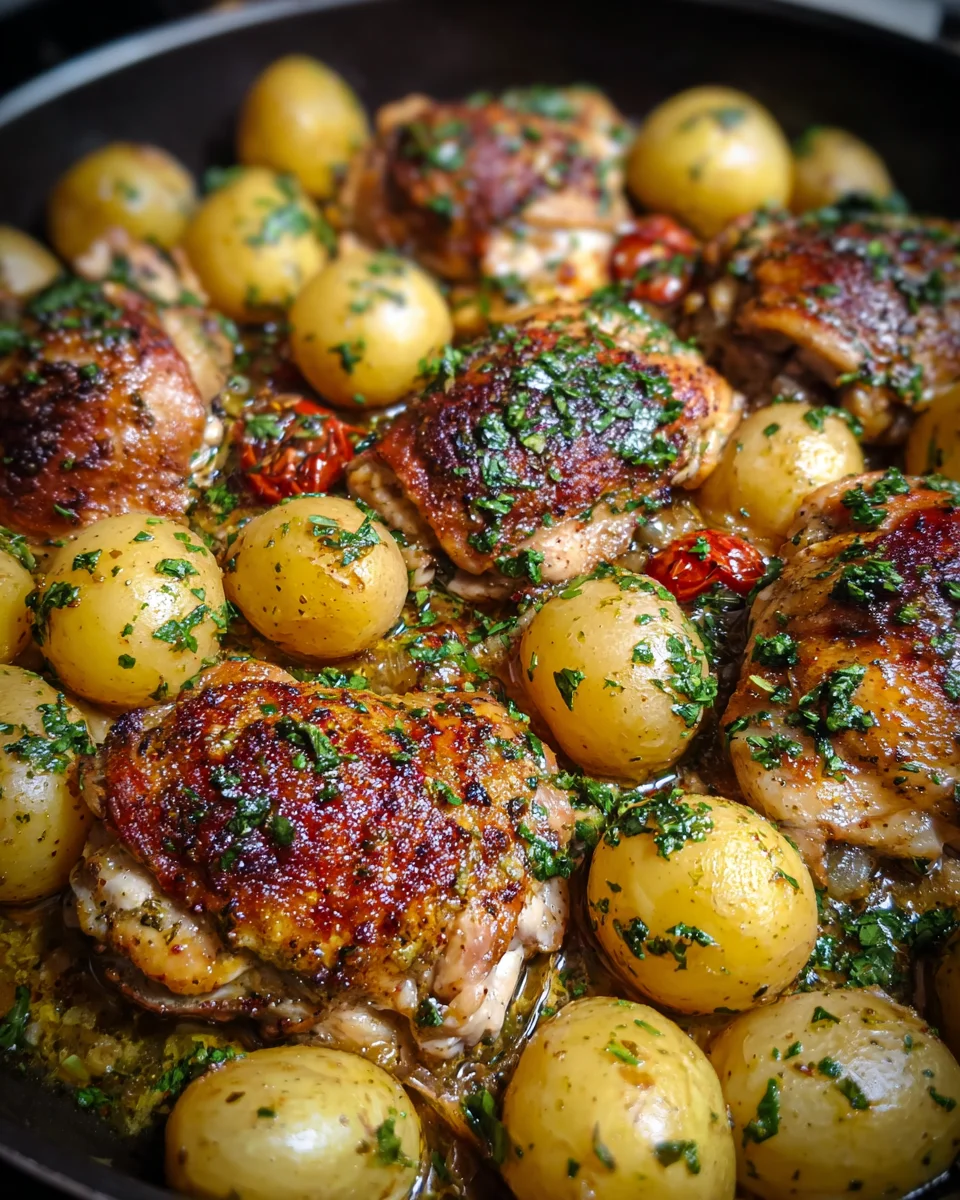 Roasted Mediterranean Chicken Thighs