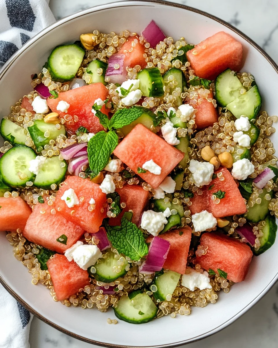 Watermelon Quinoa Salad