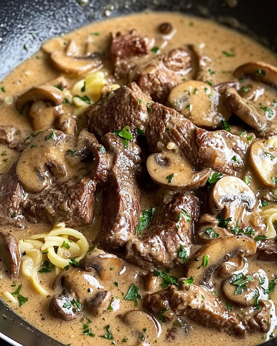 30-Minute Keto Beef Stroganoff