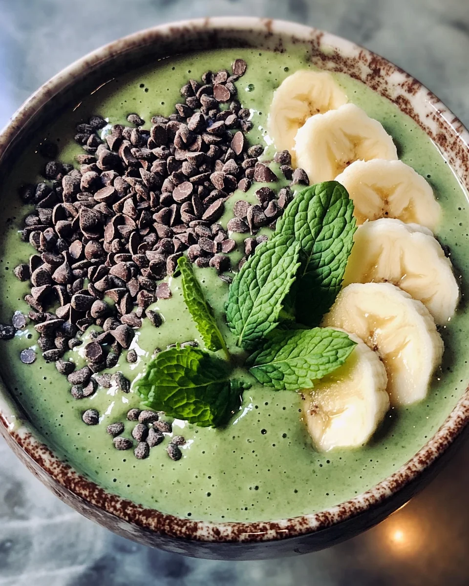 Mint Chip Spirulina Smoothie
