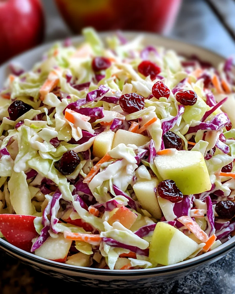 Cranberry Apple Coleslaw