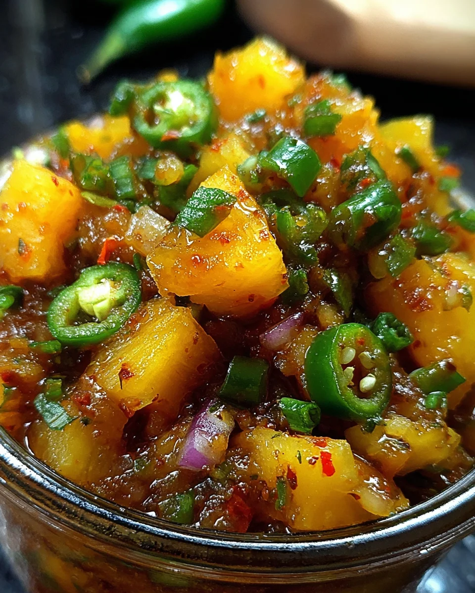 Spicy Pineapple Jalapeño Chutney