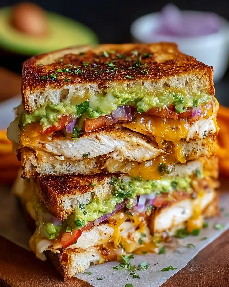 Chicken Avocado Melt Sandwich