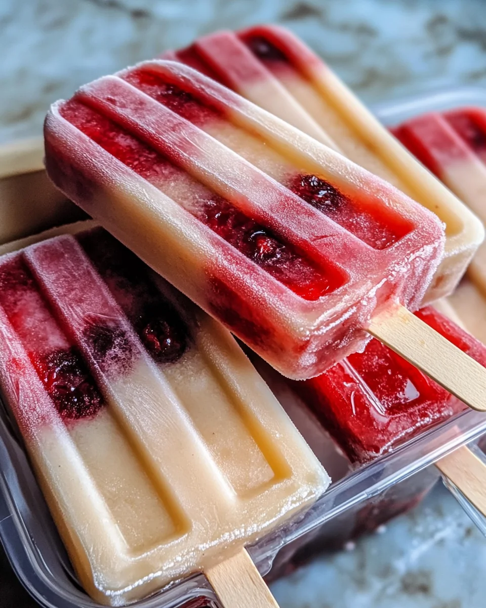 Frozen Cherry Cola Float Pops