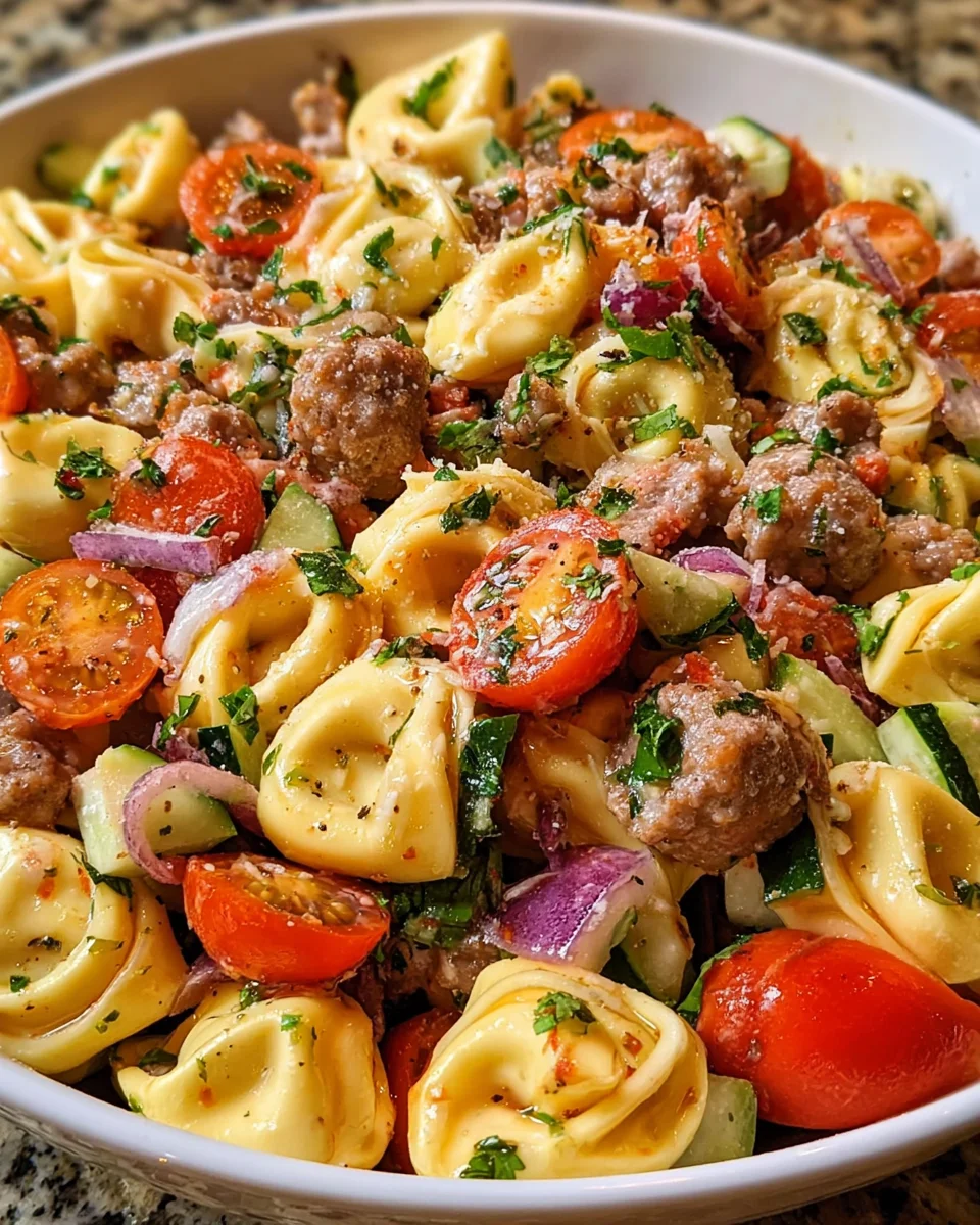 Meaty Tortellini Salad