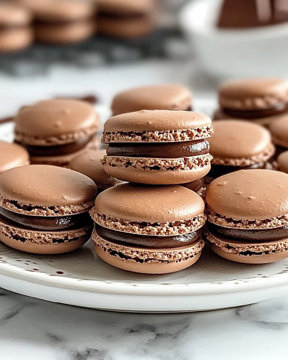 Chocolate Macarons