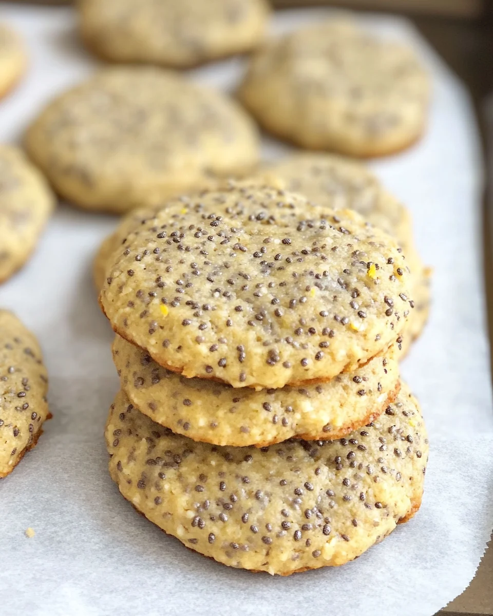 Lemon Chia Seed Protein Cookies