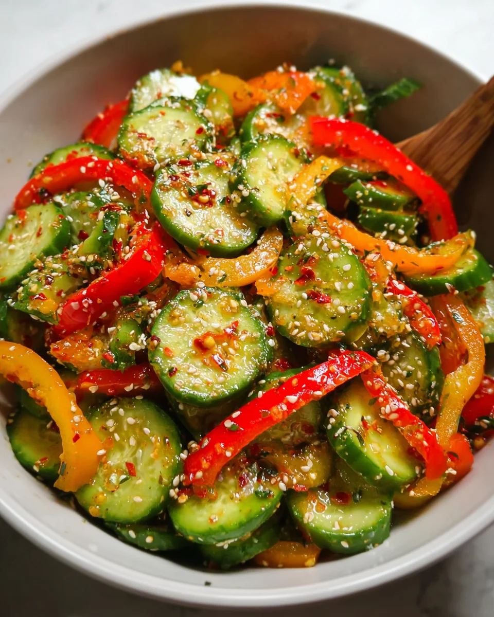 Cucumber and Sweet Pepper Salad