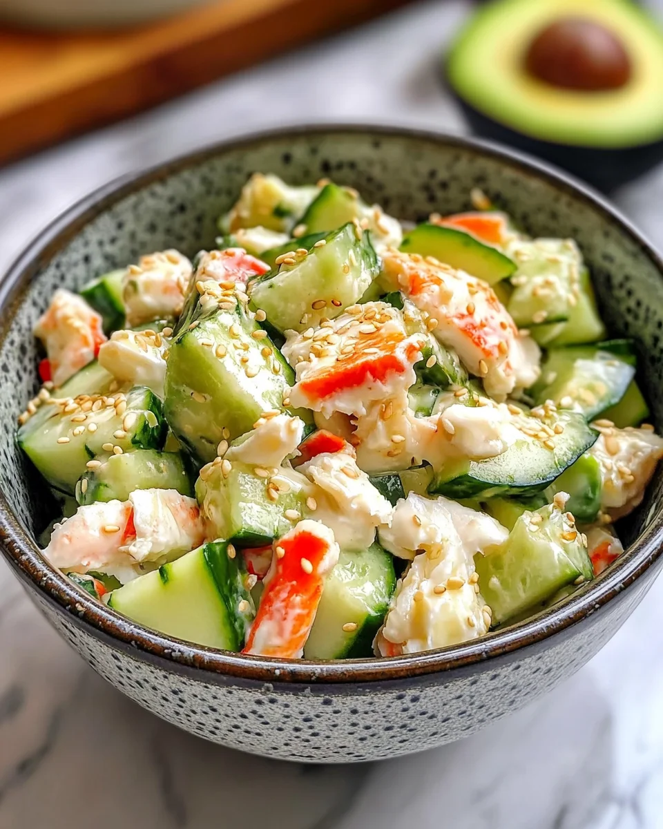 California Roll Cucumber Salad