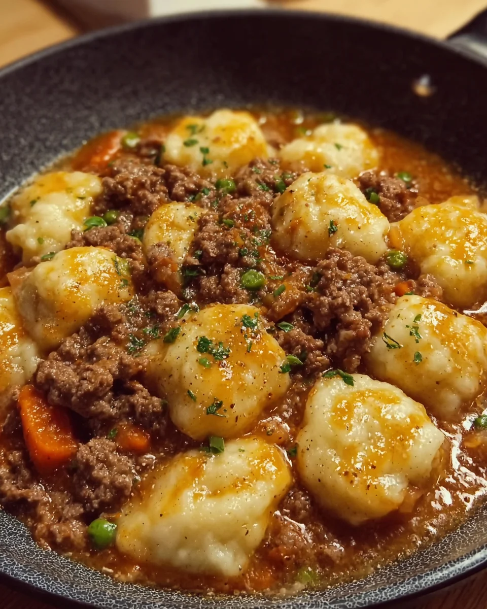 Ground Beef and Dumplings