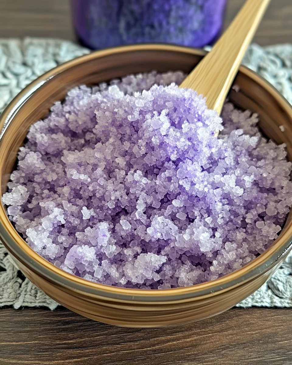 Lavender Vanilla Salt Scrub