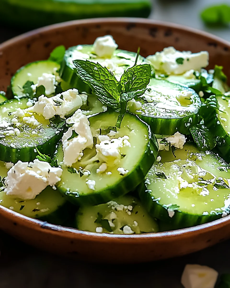 Cucumber feta salad