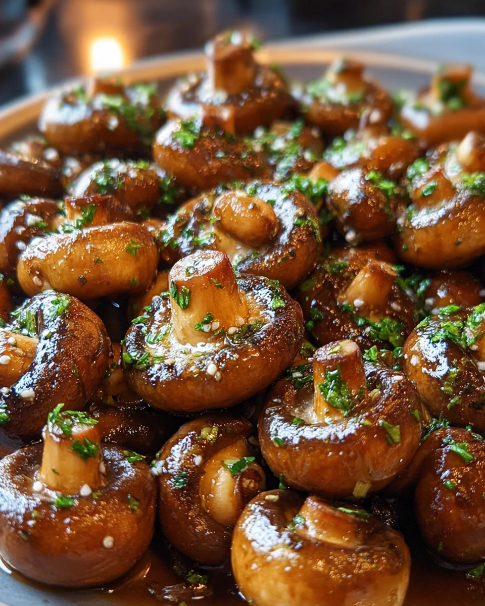 Honey and Garlic Roasted Mushrooms