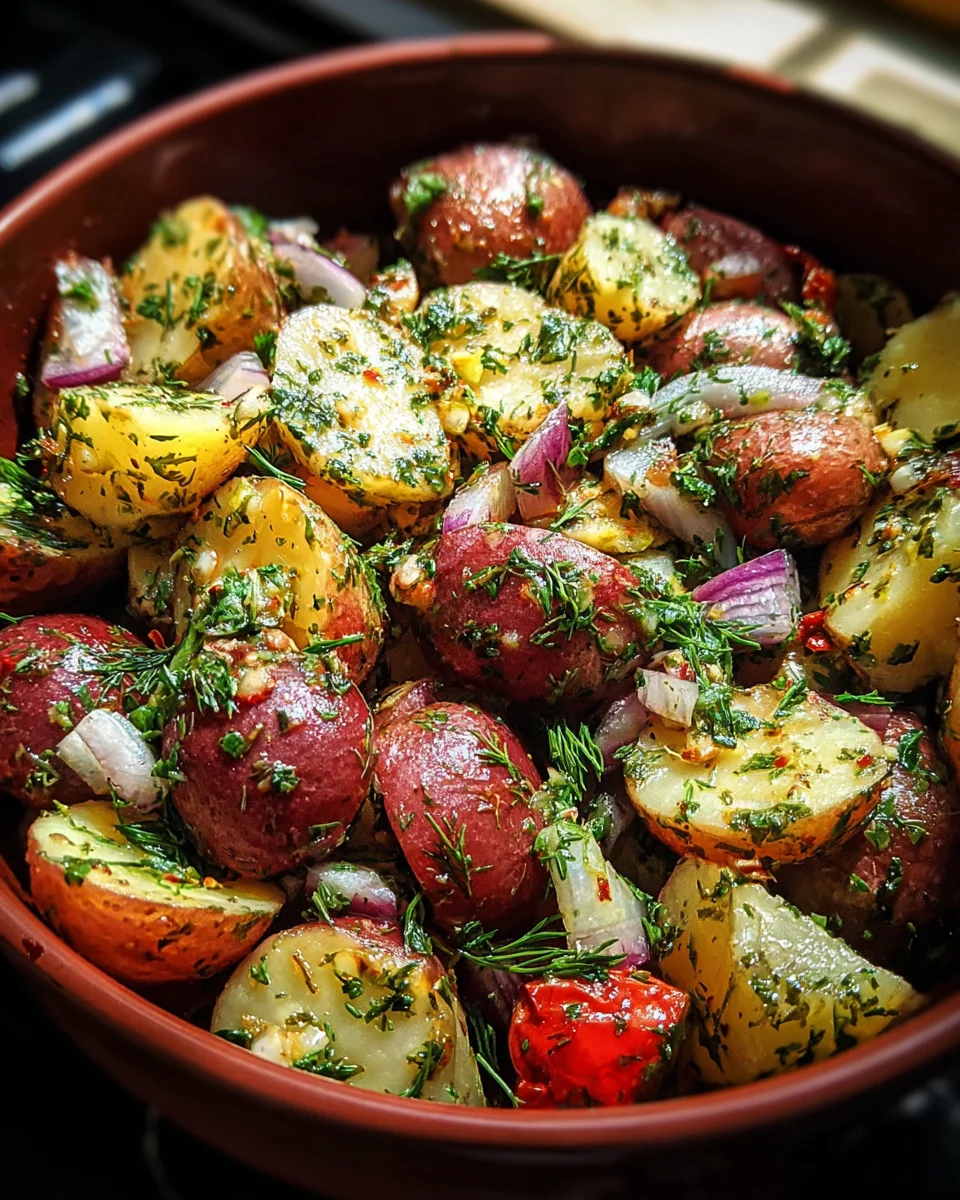 Mediterranean Herb Potato Salad: A Flavorful Delight!