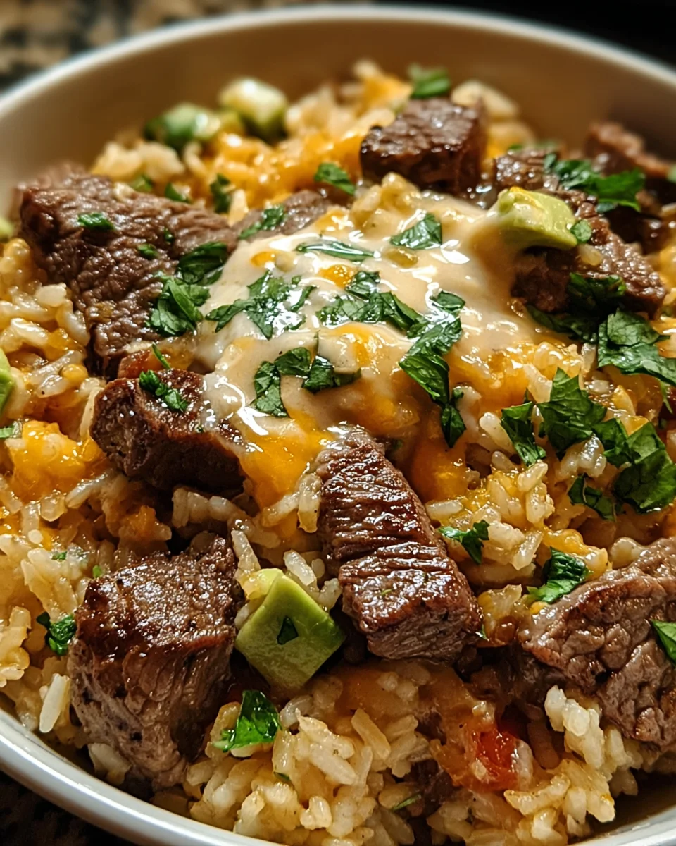 Tex-Mex Steak & Cheese Rice: A Flavorful Delight Awaits!