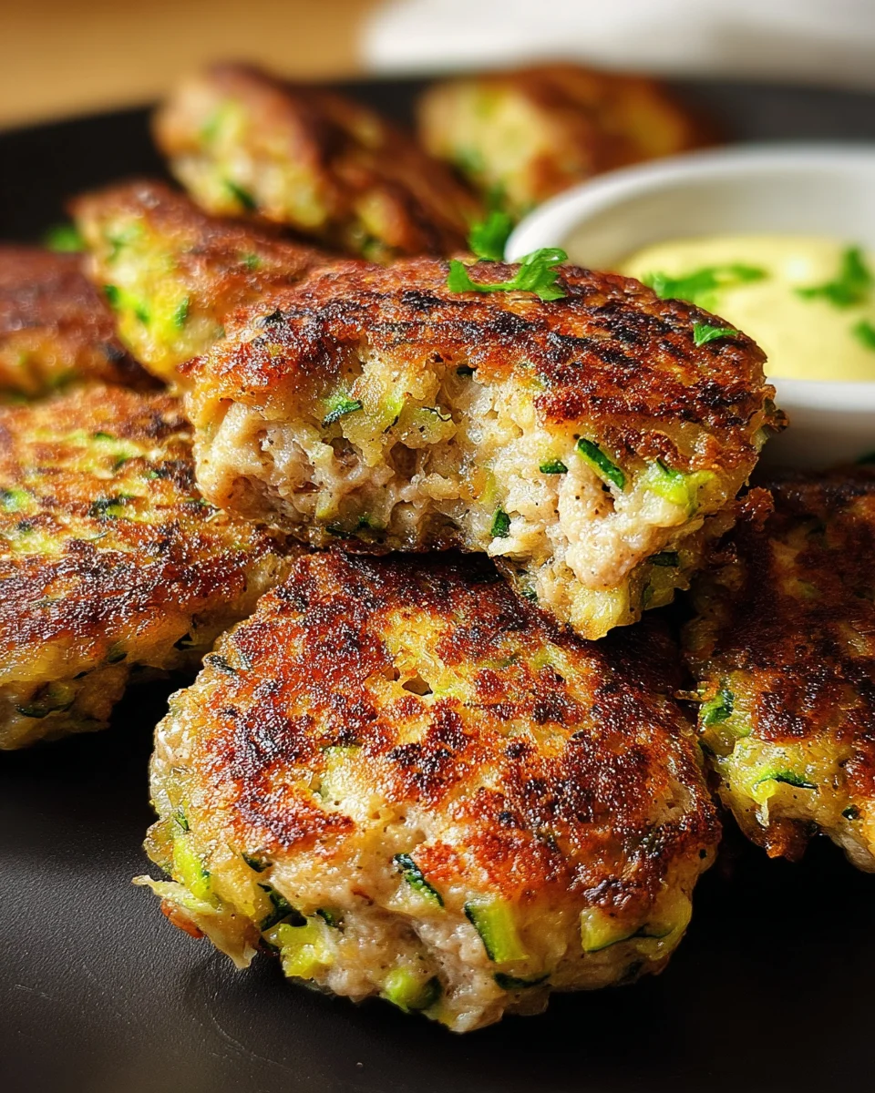 Ground Turkey and Zucchini Fritters