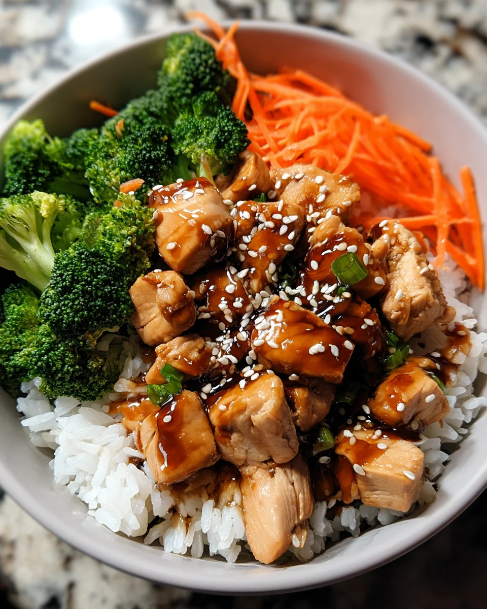 Teriyaki Chicken Sushi Rice Bowl