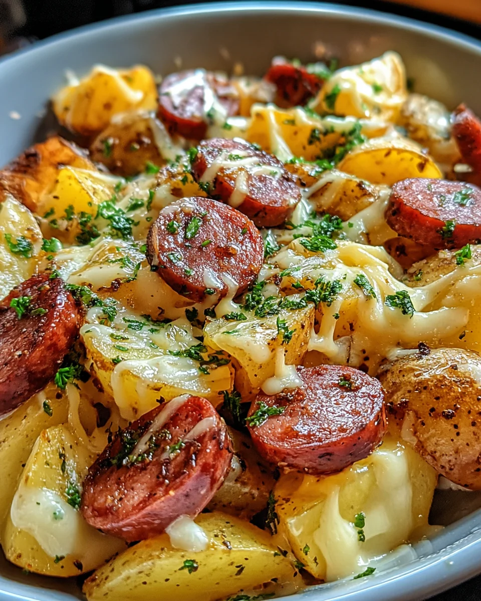Cheesy Ranch Potatoes and Smoked Sausage: Irresistible Dish!