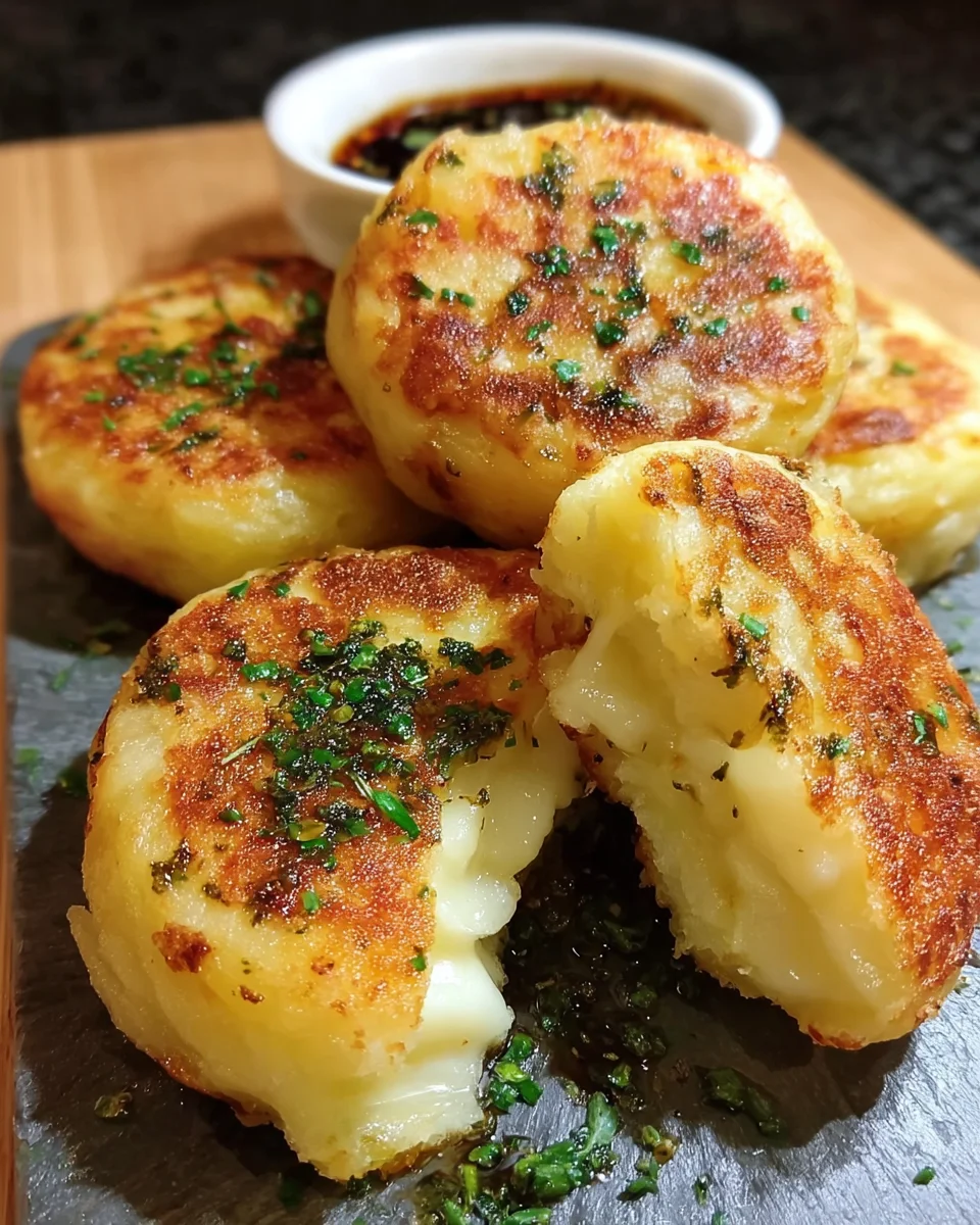 Cheesy Stuffed Potato Cakes: A Delightful Snack to Savor